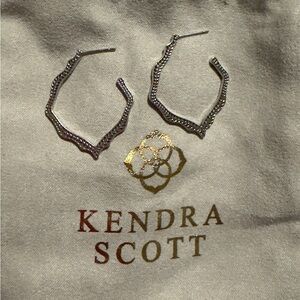 Kendra Scott Miku Hoop Textured Earrings